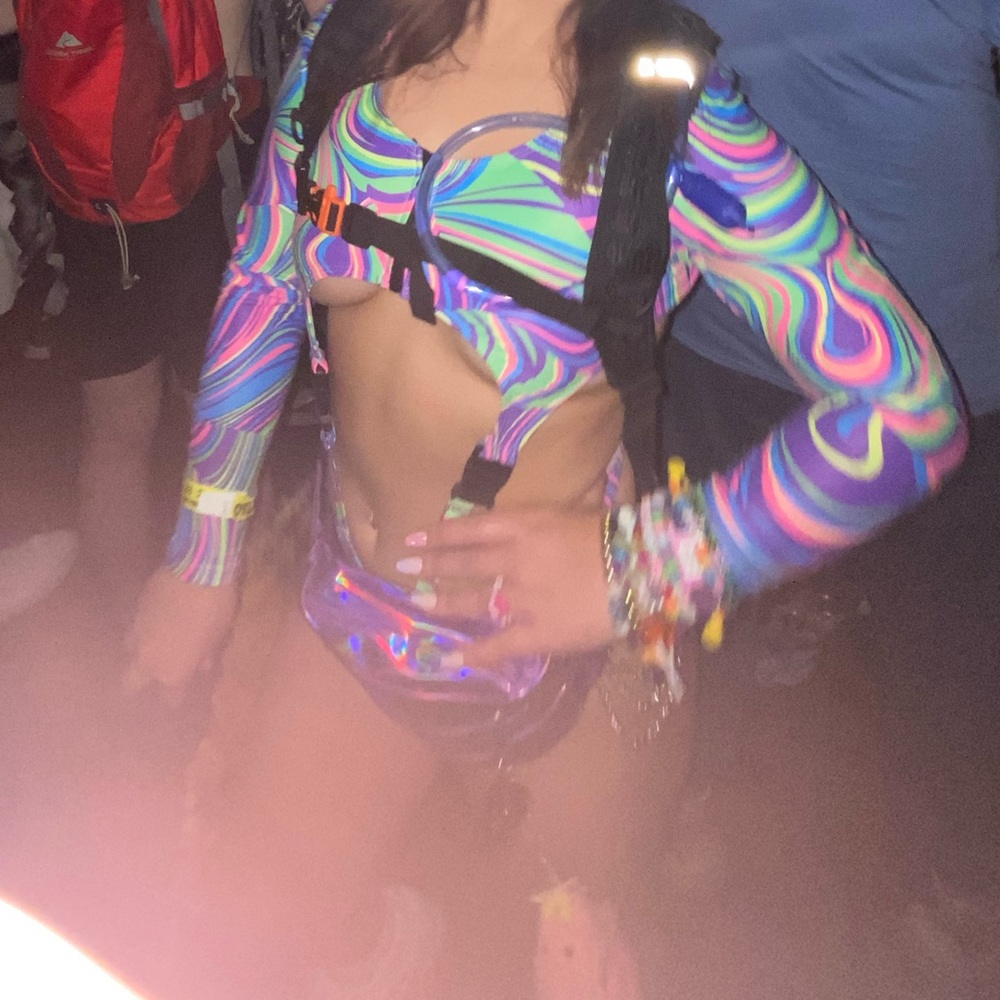 Rave Festival underboob bodysuit